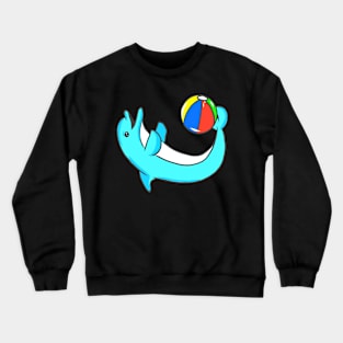 cute dolphin design whale fish animal welfare dolphin Crewneck Sweatshirt